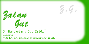 zalan gut business card